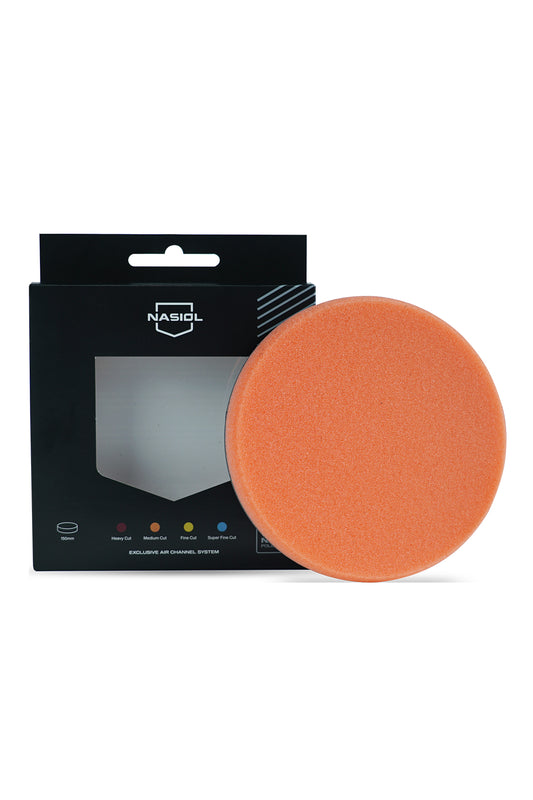 Nasiol 6-inch Orange Medium-Heavy Cut Foam Polishing Pad